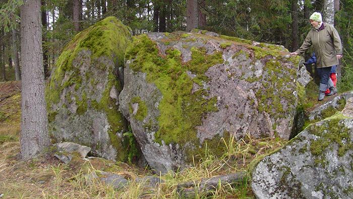 Akmeņkalnu velnapēdas akmens