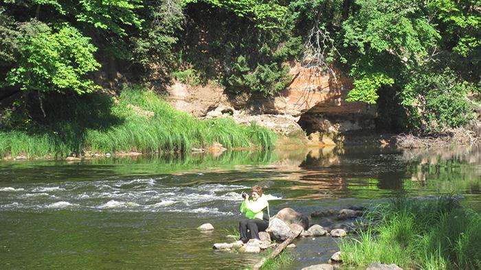 Gauja - Ķūķu iezis